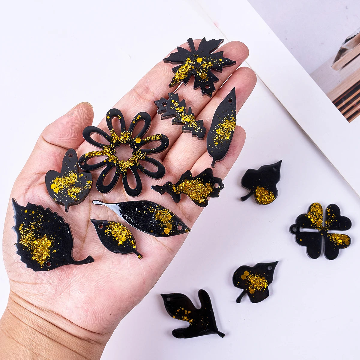 Flower Leaves Resin Earring Molds