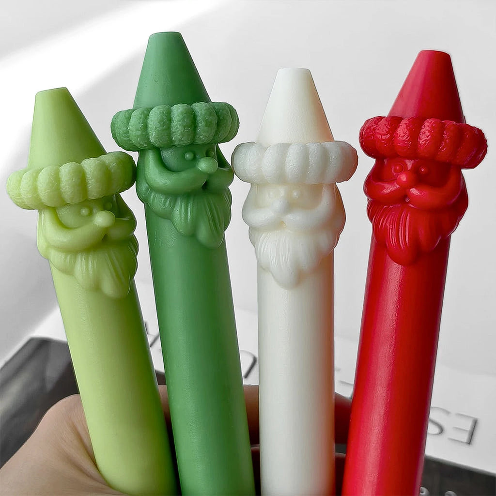 Santa Claus Tall Candle Silicone Mold