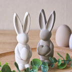 Standing Bunny Silicone Mold with Egg or Heart