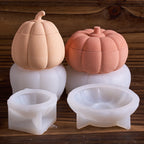 Pumpkin Jar Silicone Mold with Lid
