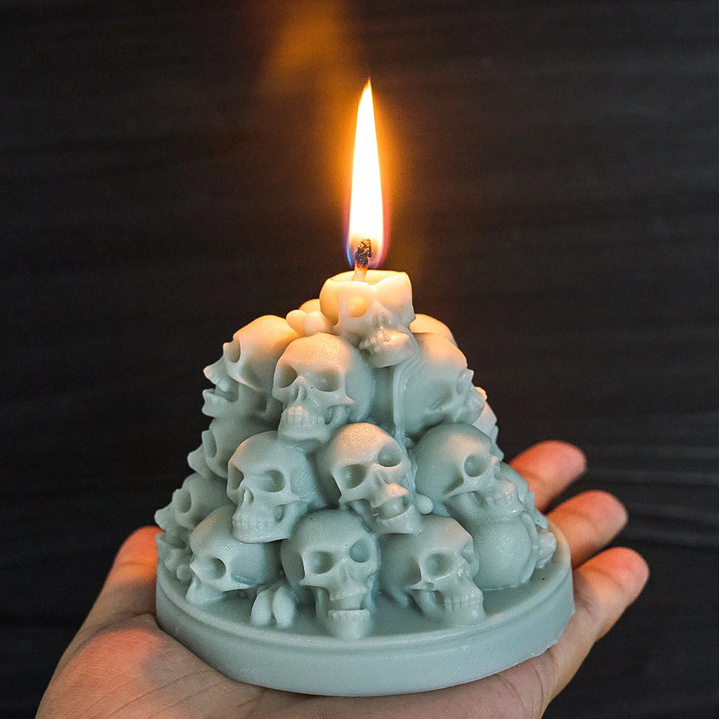 Stacked Skull Silicone Candle Mold