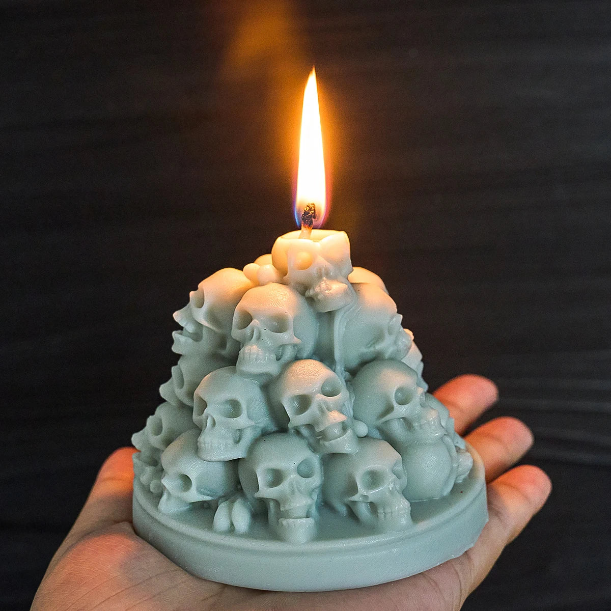 Stacked Skull Silicone Candle Mold