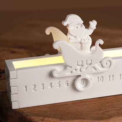 Santa Claus Christmas Countdown Light Silicone Mold