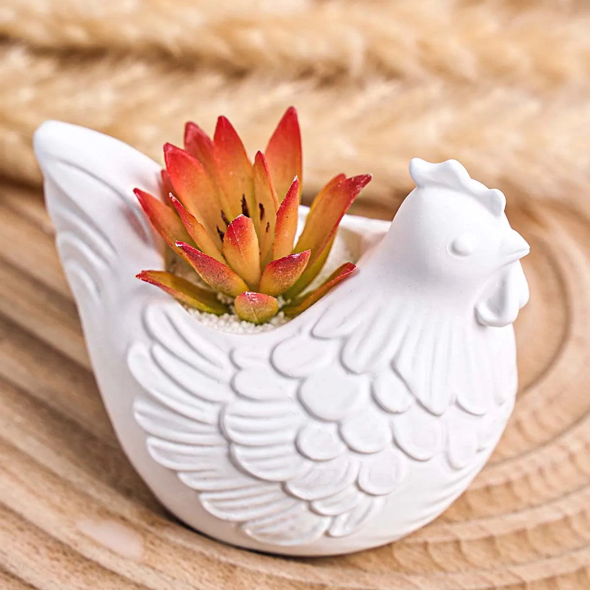 3D Hen Candle Holder and Decorative Vessel Silicone Mold