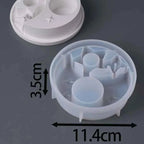 Combination Candle Holder Silicone Mold Star Moon