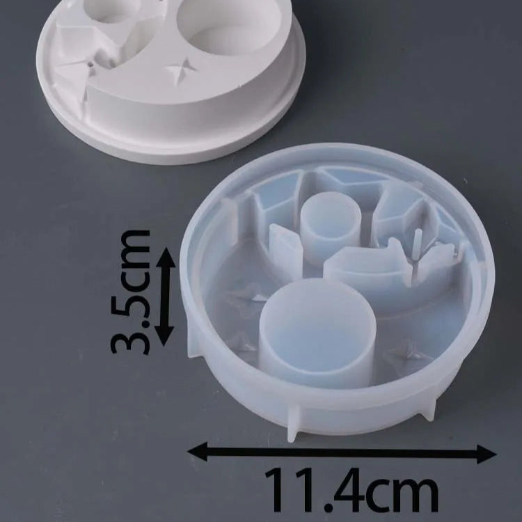 Combination Candle Holder Silicone Mold.