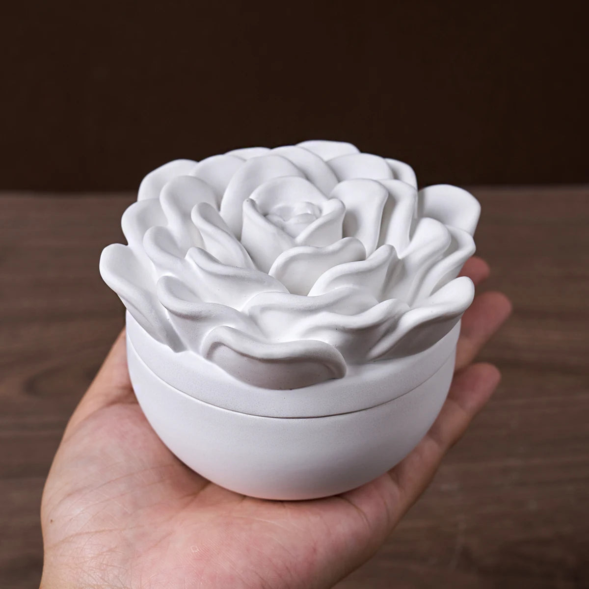 Flower Candle Jar Silicone Mold for Crafts