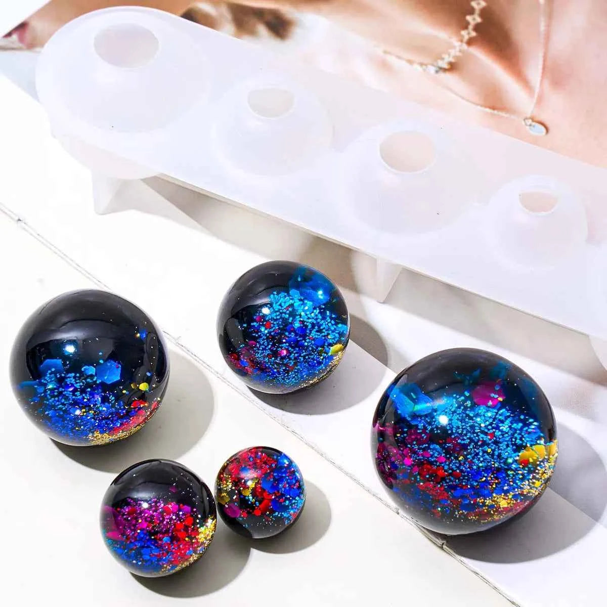 Orbis 5-Cavity Sphere Silicone Mold