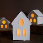 House Shape Candle Holder Silicone Mold