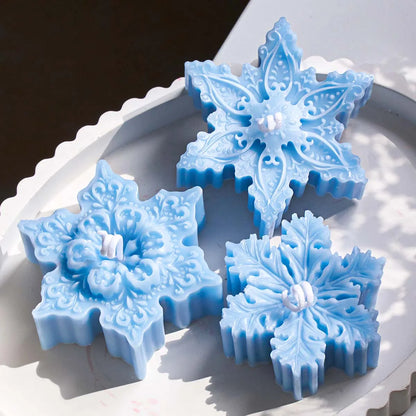 Snowflake Candles Silicone Mold