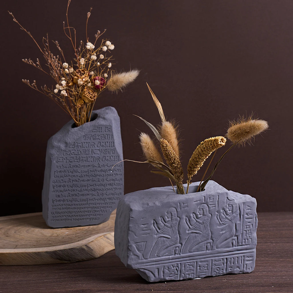 Rosetta Stone Silicone Vase Mold