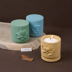 Velura Botanical Relief Candle Jar Silicone Mold