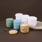 Velura Botanical Relief Candle Jar Silicone Mold