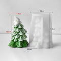 3D Christmas Tree Silicone Candle Mold Large