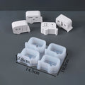 4 in 1 Mini Hollow Camper Ornament Silicone Mold