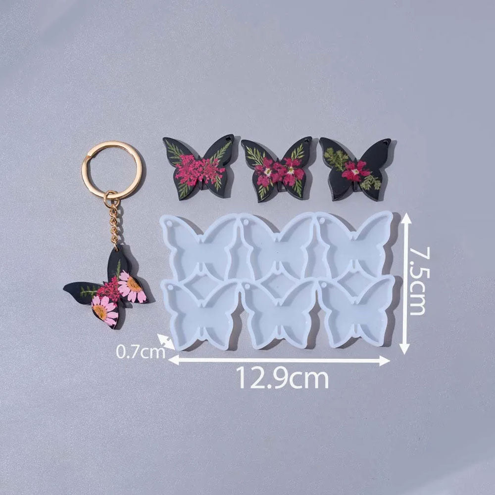 6 in 1 Resin Earring Pendant Silicone Mold
