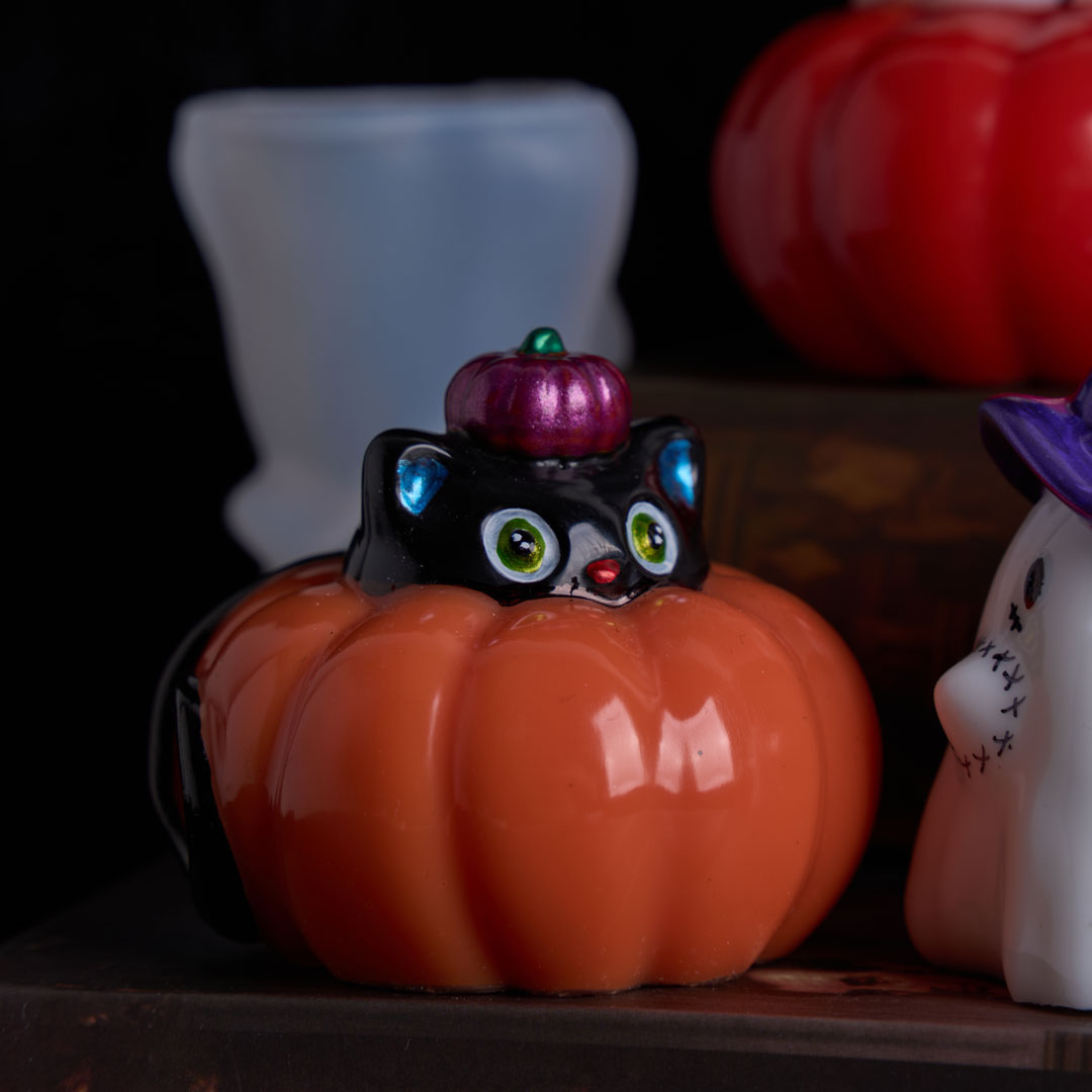 5Pcs Cute Pumpkin Ghost silicone Molds Set