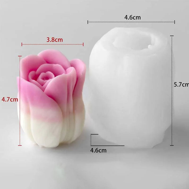 3D Tulip Silicone Candle Molds