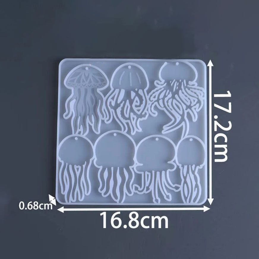 Jellyfish Keychain Silicone Mold