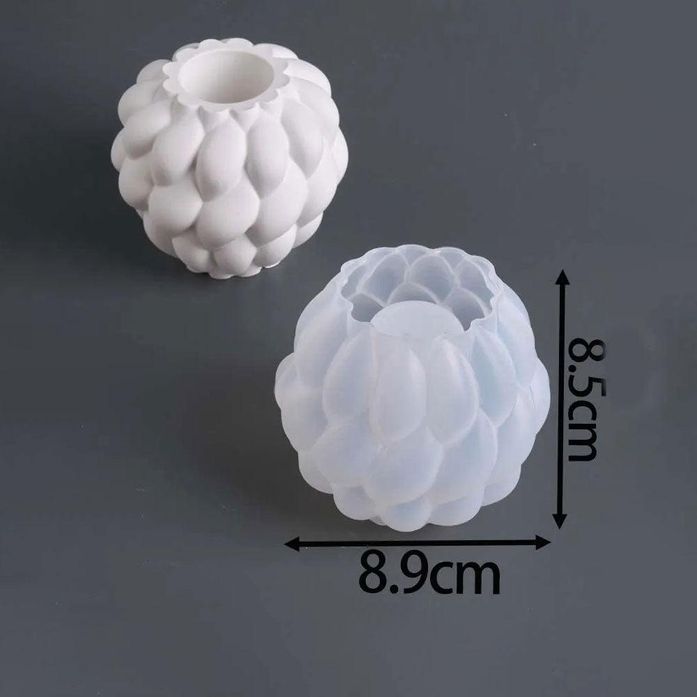Rotating Raindrops Silicone Vase Mold