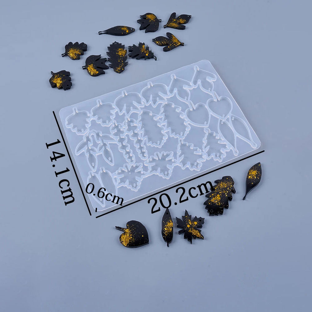Flower Leaves Resin Earring Molds