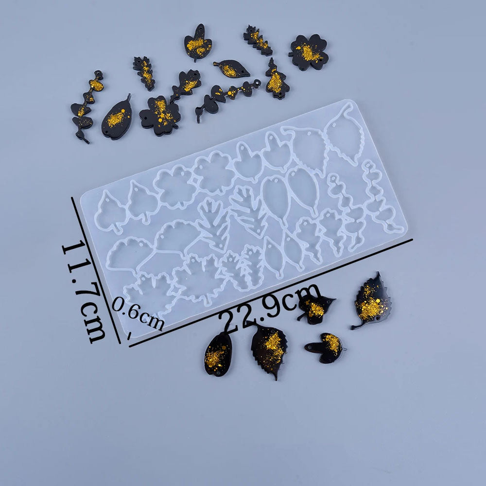 Flower Leaves Resin Earring Molds