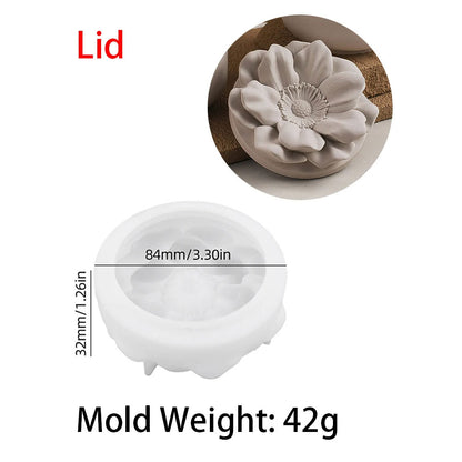 Floral Candle Cup Silicone Mold