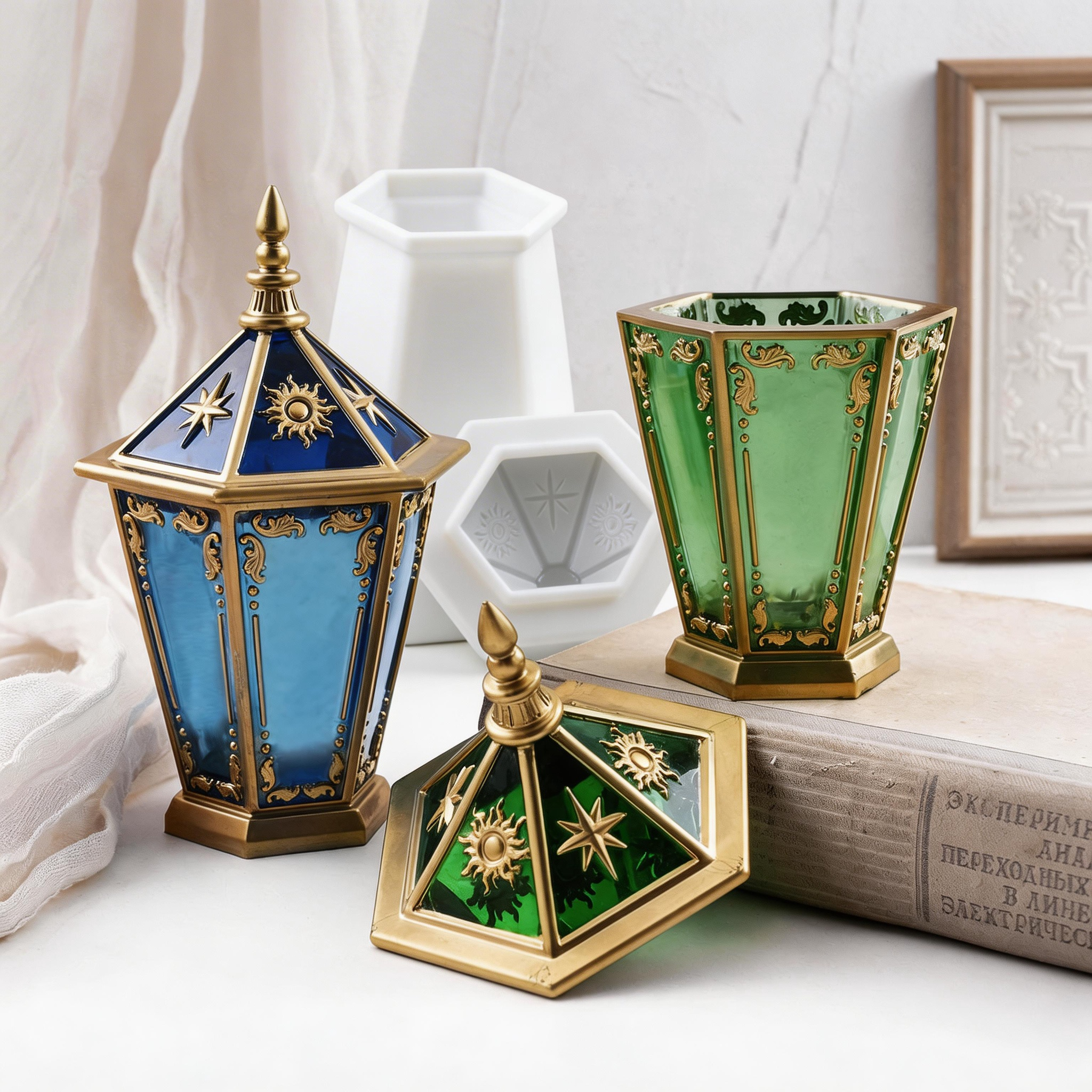 Astra Facet Hexa Storage Box Silicone Mold