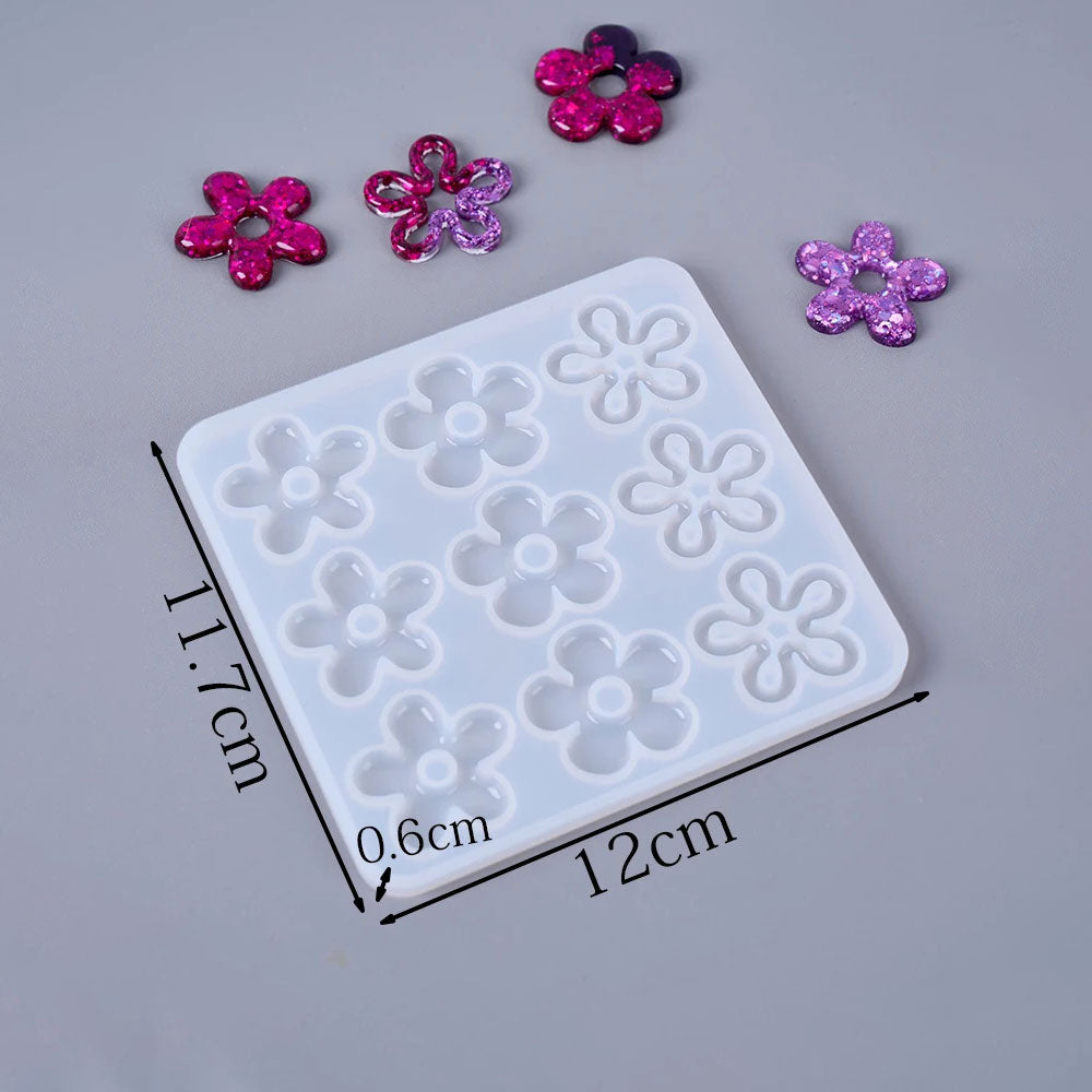 9 Cavity Petal Silicone Mold