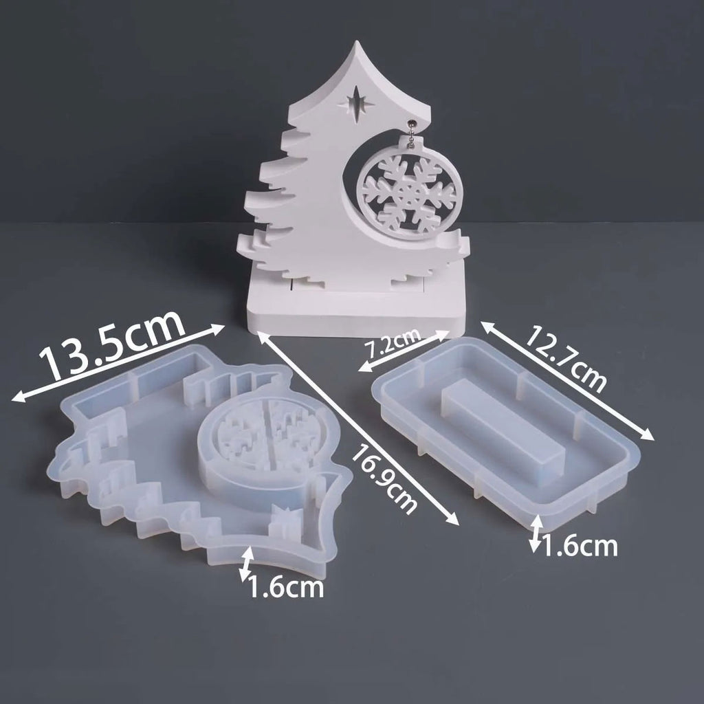 Snowflake Tree Ornament Silicone Molds Set
