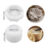 Floral Candle Cup Silicone Mold