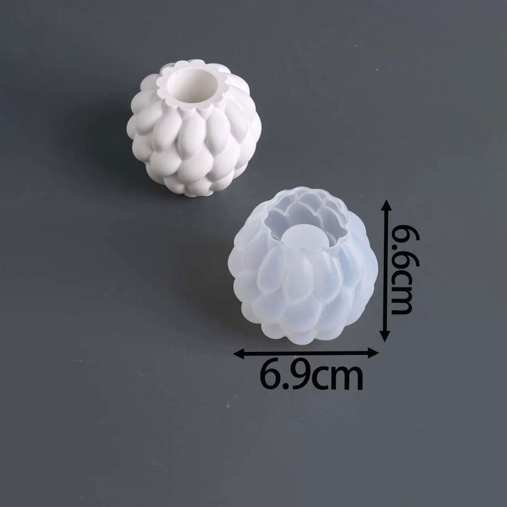 Rotating Raindrops Silicone Vase Mold