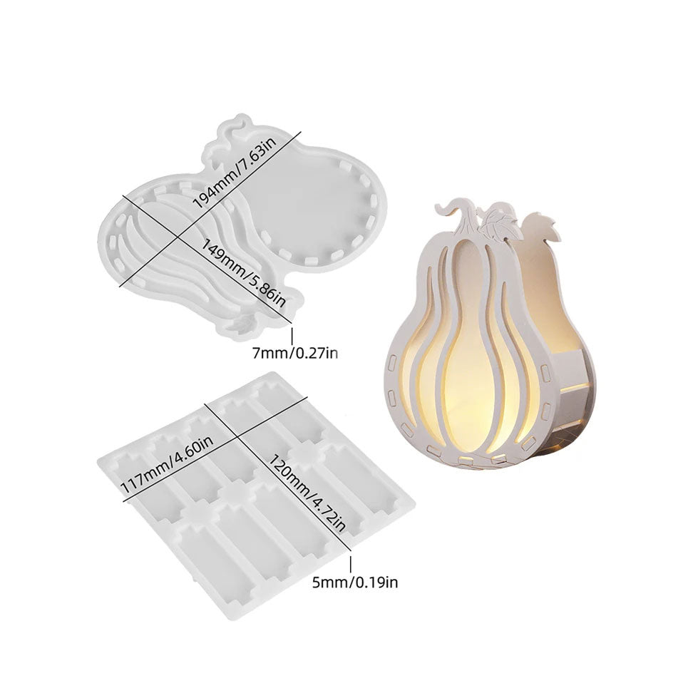 Halloween Pumpkin Silhouette Silicone Mold Set